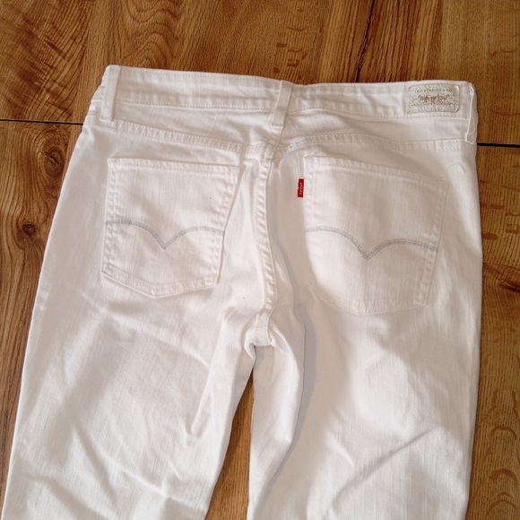 - Euc Levi's straight 552 white jeans size 8 s/c beautiful jeans - Picture 7 of 8